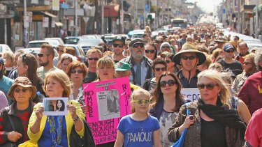 Thousands took to the streets after Jill Meagher was killed.