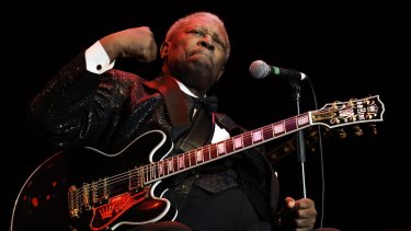 Blues legend BB King, pictured here performing in London in 2006.