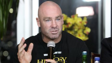 Loss of title: Lucas Browne has failed a drug test.