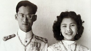 An undated photo of King Bhumibol Adulyadej and Queen Sirikit.