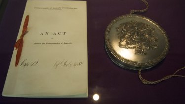 Edmund Barton's draft of the constitution, which was written in an era that would be unrecognisable to Australians today.