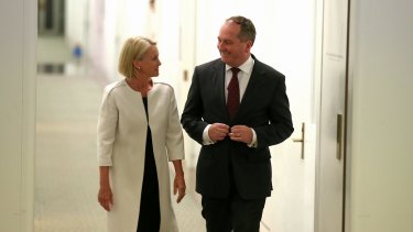 The new Nationals: Barnaby Joyce and deputy leader Fiona Nash.