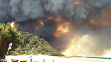 Hundreds of people were forced to flee bushfires along the Great Ocean Road over summer.