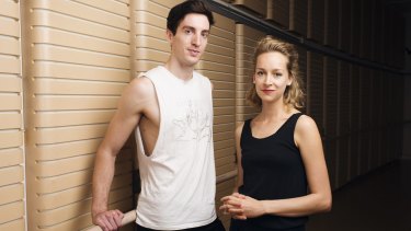 Australian Ballet choreographers Richard House and Alice Topp in  one of the rehearsal rooms in the Sydney Opera House. 