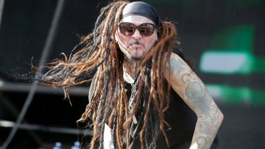 Al Jourgensen of the band Ministry at Soundwave festival.