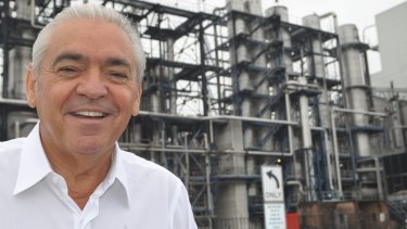 Dick Honan at the Manildra Ethanol Plant in Bomaderry.