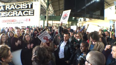 Protesters took to Melbourne's CBD streets.