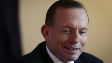 Prime Minister Tony Abbott in his office at Parliament House on Tuesday. 