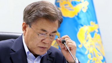 South Korean President Moon Jae-in could support China's "double suspension" proposal.