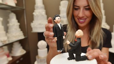 Owner of Nikos cakes in Oakleigh, Denise Paras prepares for changes in the gay marriage laws. 