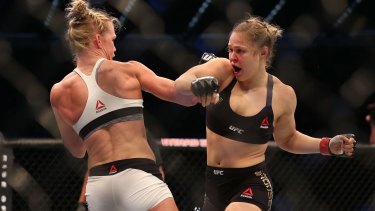 Ufc 193 Ronda Rousey Loses To Holly Holm By Knockout Rousey, a former judo olympian, was unbeaten through 12 ufc fights before meeting holm. ufc 193 ronda rousey loses to holly