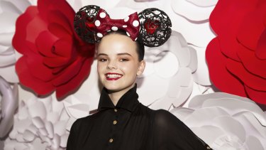 Modern mouse: milliner Richard Nylon used new technology to design his Minnie hat.