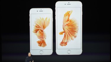 The new iPhone 6s and 6s Plus.