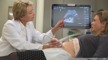 Emma Thompson and Renee Zellweger  bond over an ultrasound.