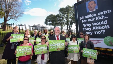 Public education advocates have been pushing for the major parties to fully fund the Gonski reforms.