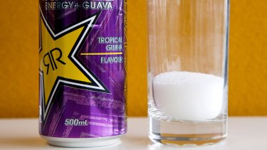 One can of Rockstar Punched contains 21 teaspoons of sugar.