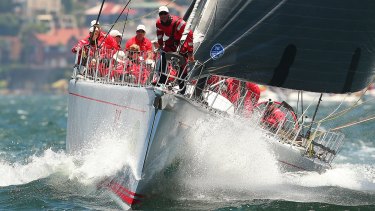 Triumphant: Wild Oats XI won the line honours title for a record eighth time.