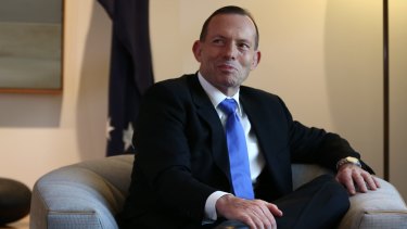 Boy or man: Prime Minister Tony Abbott.