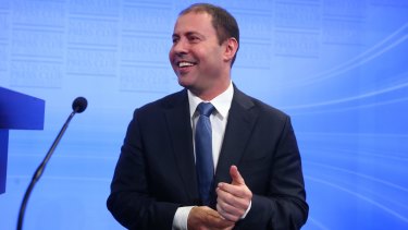Minister for Resources and Energy Josh Frydenberg addresses the National Press Club this week.