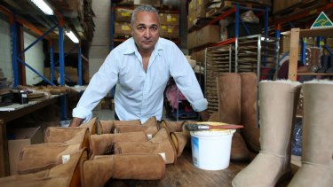 Not scared of a fight: Eddie Oygur of Australian Leather is fighting to use the word 'ugg.'