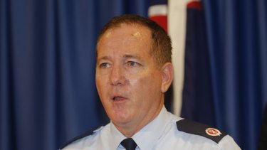 New  NSW Police Commissioner Mick Fuller at NSW Parliament House on Thursday.