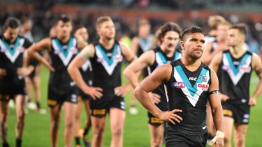 Power out: That's it for season 2017 for Port Adelaide. 