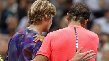 Rafael Nadal Schools Young Russian Andrey Rublev