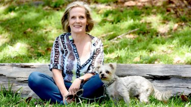 Ready to rove: Lucy Turnbull with dog Jo Jo.