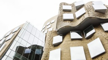 Capturing the curves: Frank Gehry's building serves as musical inspiration. 