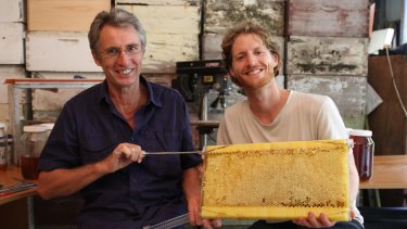 Stuart (left) and Cedar Anderson have developed a superior way of farming honey.