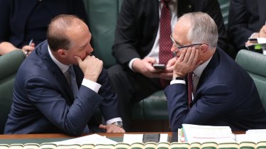 Immigration Minister Peter Dutton and Prime Minister Malcolm Turnbull.
