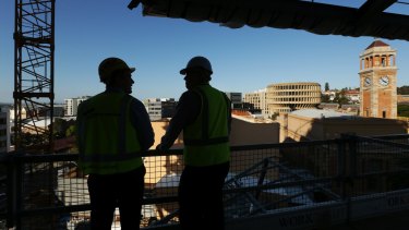 Construction underway in Newcastle, one of a number of Australian regional cities growing in economic importance.