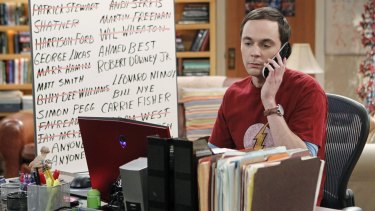 Crazy smart: Jim Parsons as Sheldon Cooper in <i>The Big Bang Theory</i>.