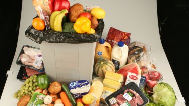 One year's worth of food wasted by the average Australian family.
