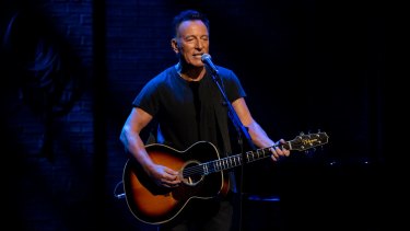 The Boss is by turns funny and self-deprecating, meditative and poetic as he tells his life story in words and song in Springsteen on Broadway.