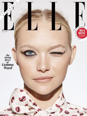 Gemma Ward on the new cover of Elle Australia. Pic credit:.