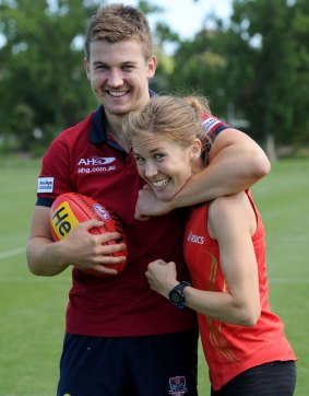 Jack Trengove with his older sister Jess.