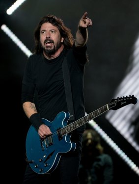 Dave Grohl on stage in Mexico City last year.