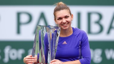 Simona Halep Beats Jelena Jankovic Takes Indian Wells Title