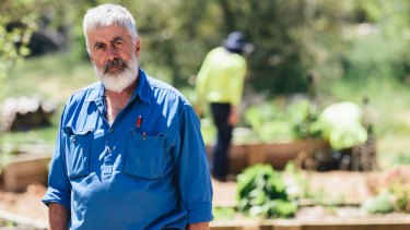 Marymead Horticulturalist Jeff Vivian is upset after theives targeted the mulch program site in Narrabundah.