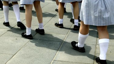 Female students at Kambrya College were allegedly asked to stop wearing short skirts a day after the school was named on a global porn-sharing website. 