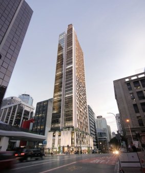 The proposed 41-storey student accommodation building at 38 Wharf Street.