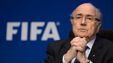 FIFA's relected president Sepp Blatter.