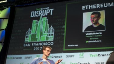 Disrupters: Vitalik Buterin, co-founder of Ethereum Foundation and Bitcoin Magazine, at a conference last month.