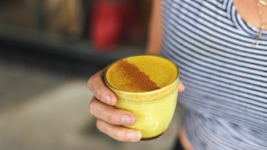 A turmeric latte, also containing cinnamon, ginger and black pepper, is becoming the favoured morning pick-me-up for health aficionados. 