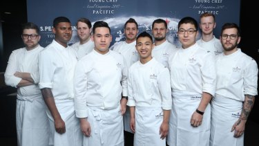 The all male semi-finalists in the S.Pellegrino Young Chefs competition.