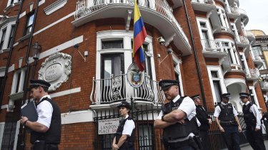 Assange's stay at the Ecuadorian embassy in London is said to cost upwards of $13,000 a day.