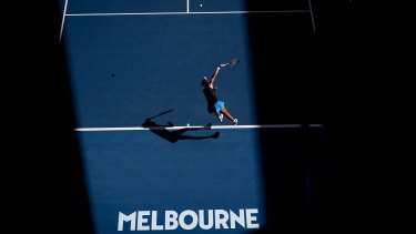 Sam Stosur in action on Margaret Court Arena in January. She has suggested some players may boycott the venue at next year's Australian Open.