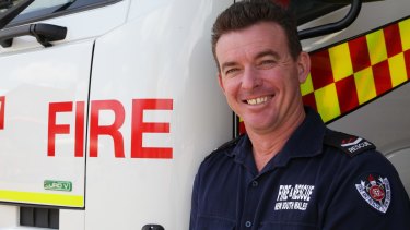 Senior firefighter Peter Kirwan suffered a back injury that fed into depression. 