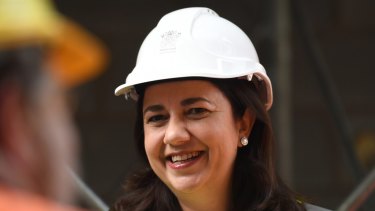 Queensland Labor leader Annastacia Palaszczuk said she would veto a billion-dollar loan to the Adani company if she was re-elected.